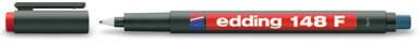 EDDİNG ASETAT KALEMİ 148-02 F SİLGİLİ KIRMIZI
