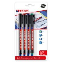 EDDİNG ASETAT KALEMİ 149P SİLGİLİ 4LÜ PŞ