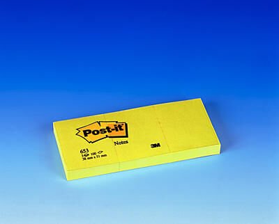 POST-İT 653 NOT KAĞIDI 38X51 100YP SARI 3LÜ PŞ