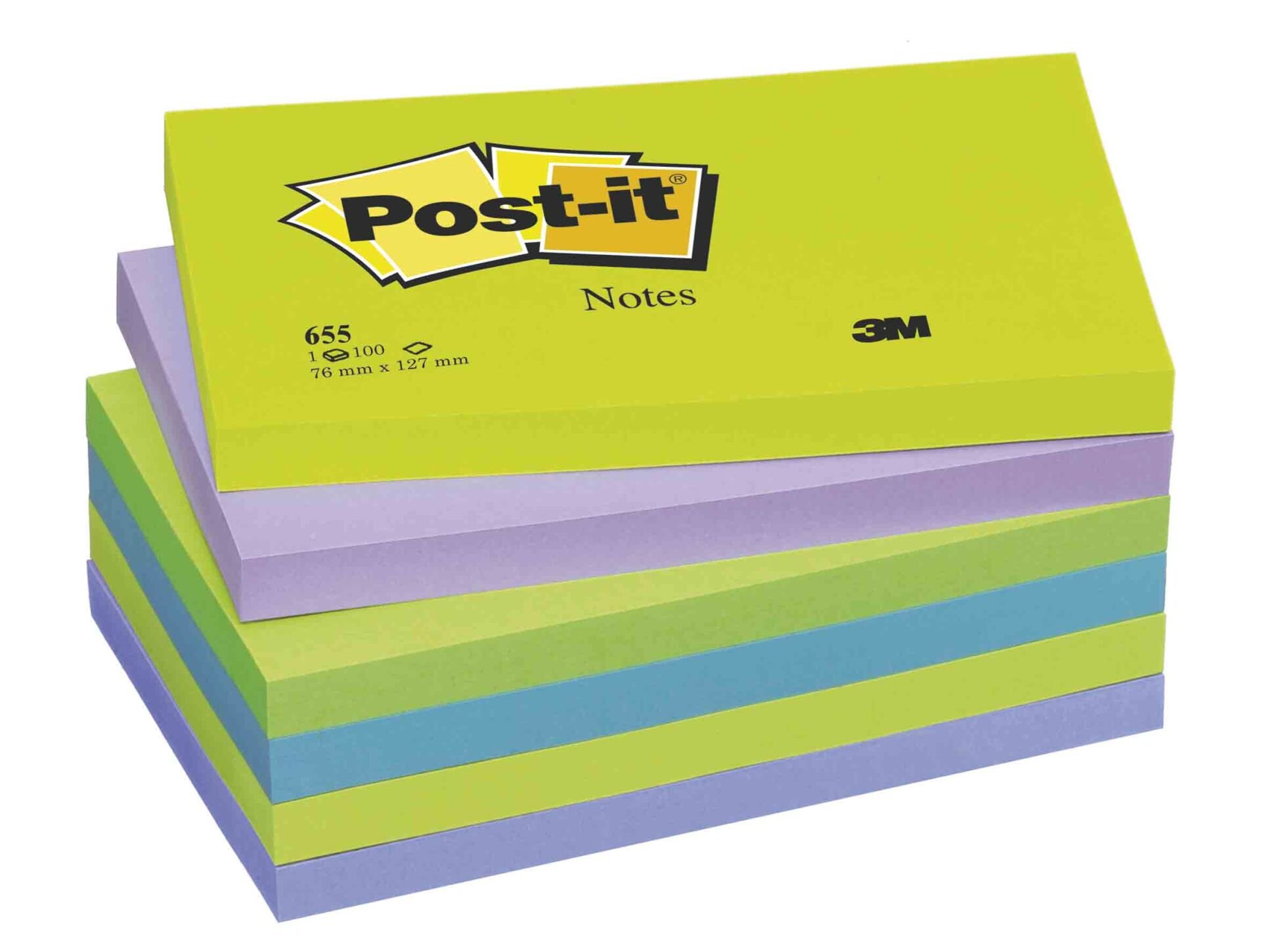 POST-İT 655-MTDR NOT KAĞIDI 76X126 100YP MİNT SERİ