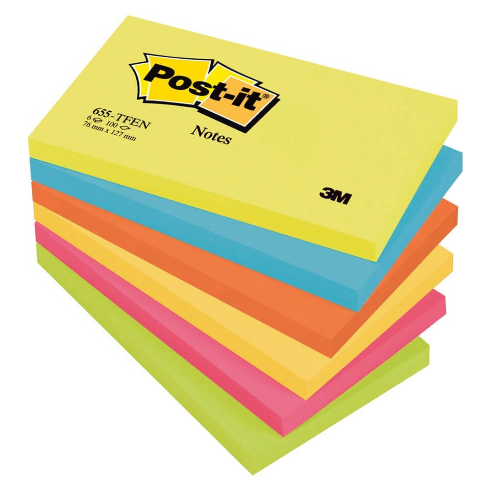POST-İT 655-TFEN NOT KAĞIDI 76X126 100YP ENERJİ SERİ