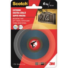 SCOTCH 4002 EXTRA GÜÇLÜ MONTAJ BANDI 19X1.5M 0048-7471-3