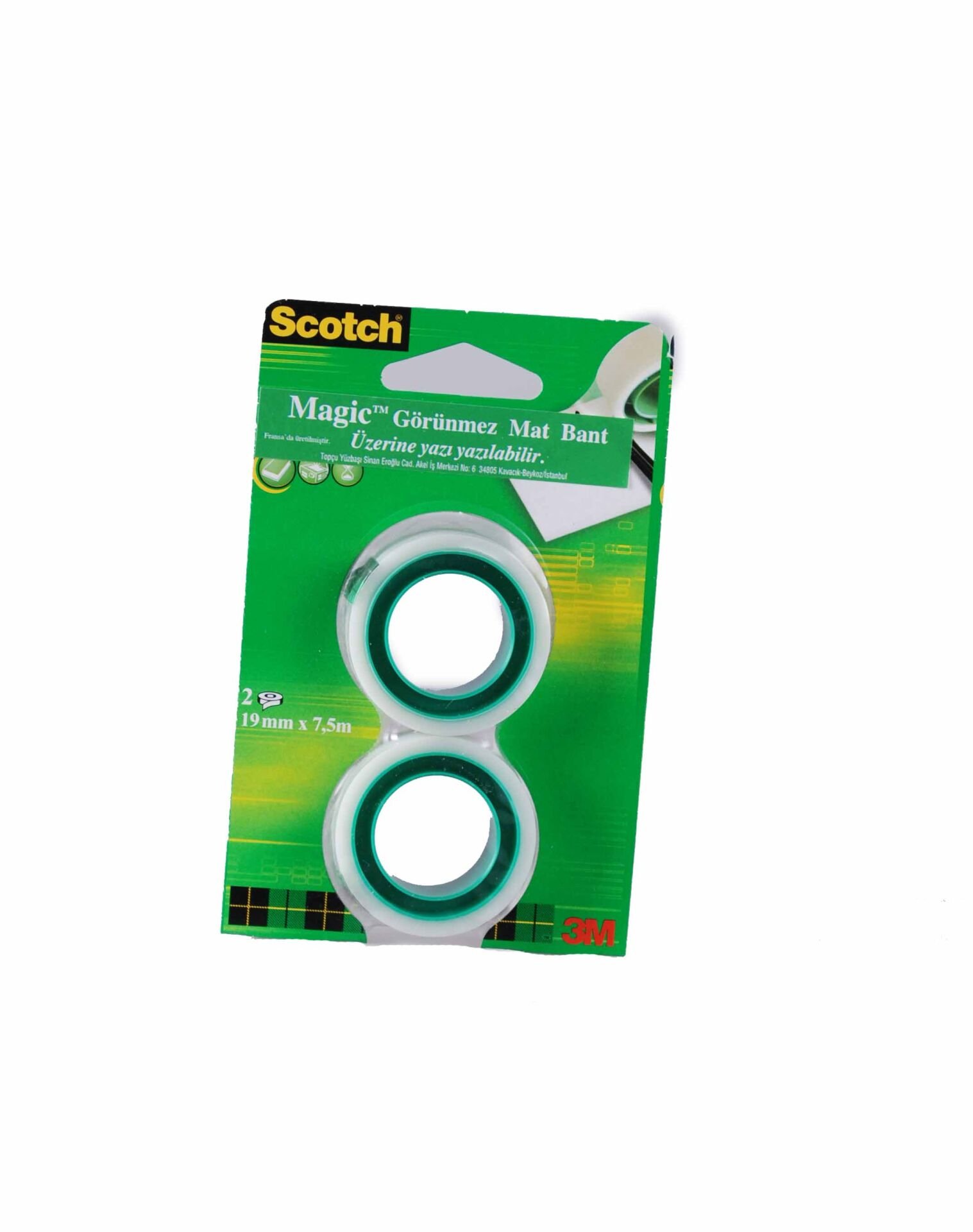 SCOTCH 8-1975R2 MAGİC BNT 2 Lİ YEDEK 19MM*7,5M