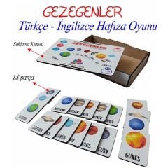 ANKEBUT 31630 GEZEGENLER HAFIZA OYUNU TÜRKÇE-İNGİLİZCE