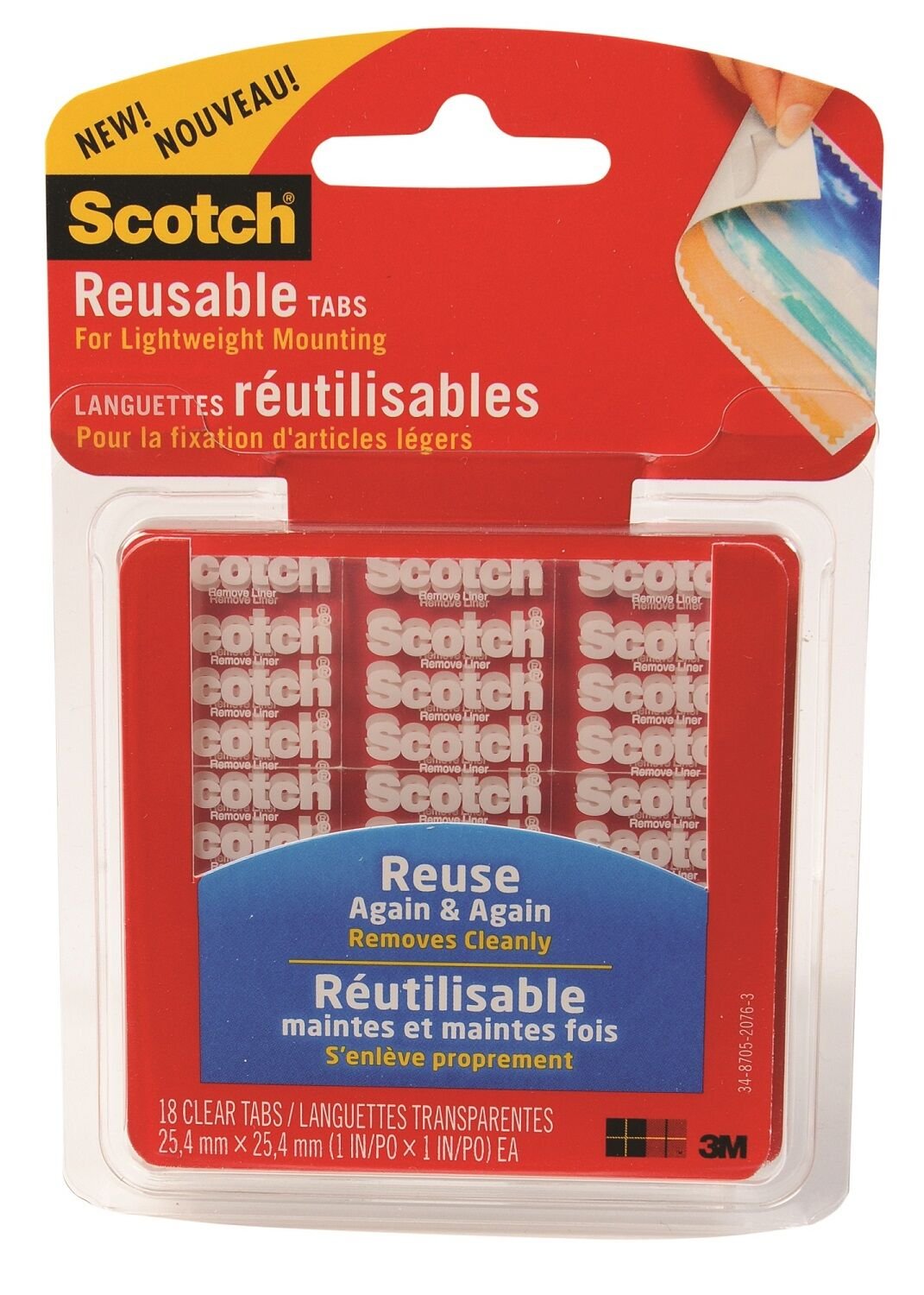 SCOTCH R-100EURO  KARE BANT (25,4X25,4) 18 Lİ