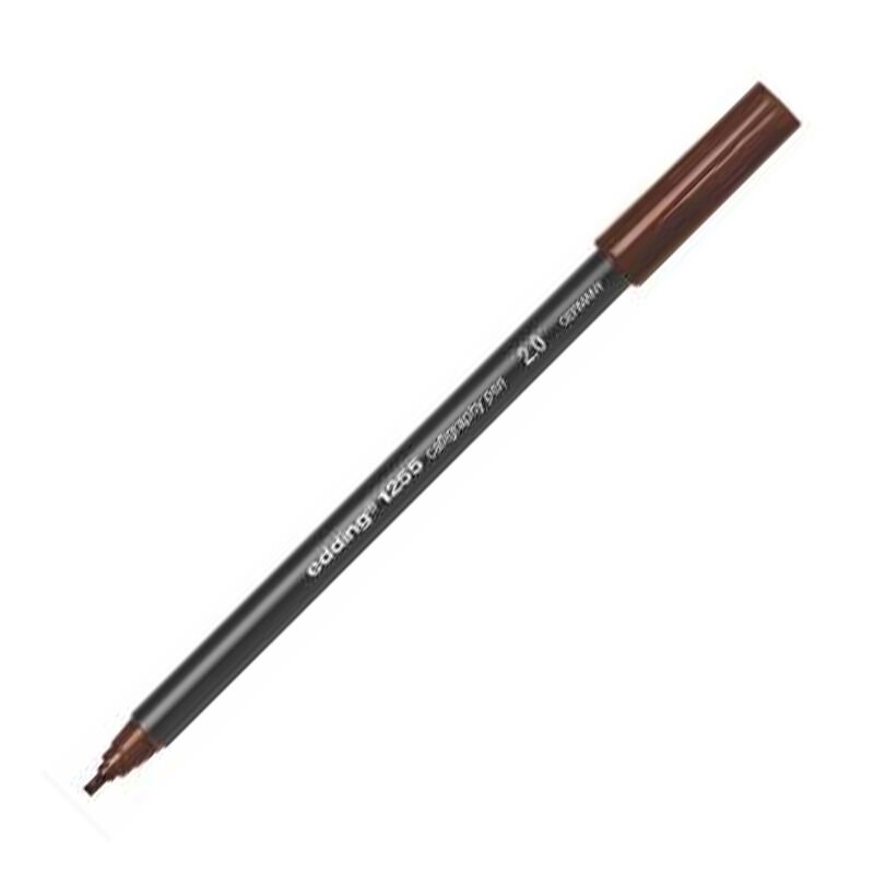 EDDİNG KALİGRAFİK KALEM 1255 2MM KOYU KAHVE