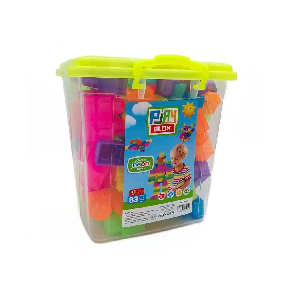 ASYA 3080 PLAYBLOX BLOCK NEON 83  PCS BUCKET