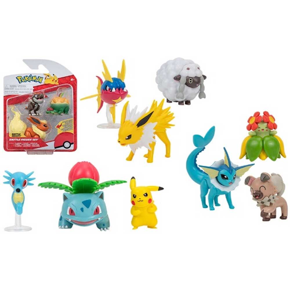 NECOTOYS 95155-L POKEMON BATTLE 3LÜ FİGÜR SET SERİ-15