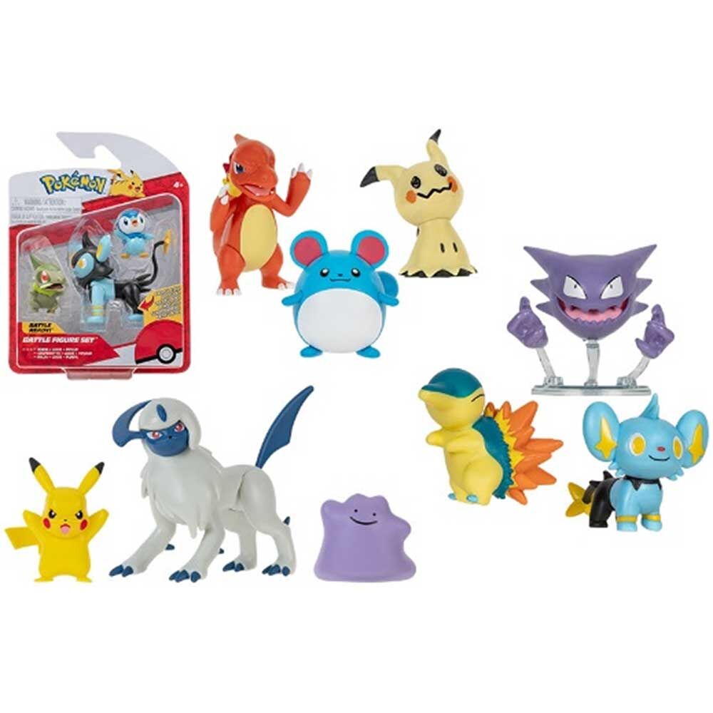 NECOTOYS 95155-R POKEMON BATTLE 3LÜ FİGÜR SET SERİ-16