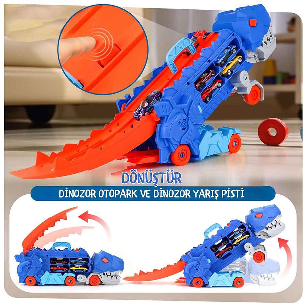 SUNMAN 5029 PIST SET DÖNÜŞEN DİNOZOR FIRLATICILI 43CM