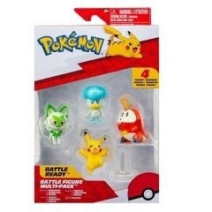 NECOTOYS PKW3402 POKEMON BATTLE 4LÜ İLK FİGÜR SET