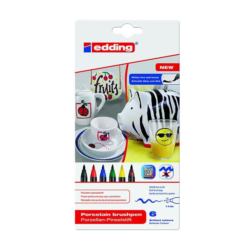 EDDİNG PORSELEN KALEMİ 4200K6000 6LI SET STANDART