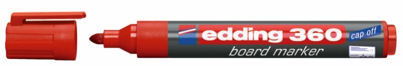 EDDİNG TAHTA KALEMİ 360 KIRMIZI