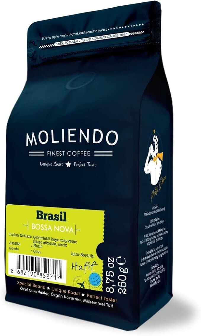Moliendo Finest Coffee Brasil Bossa Nova Yöresel Kahve 250 GR