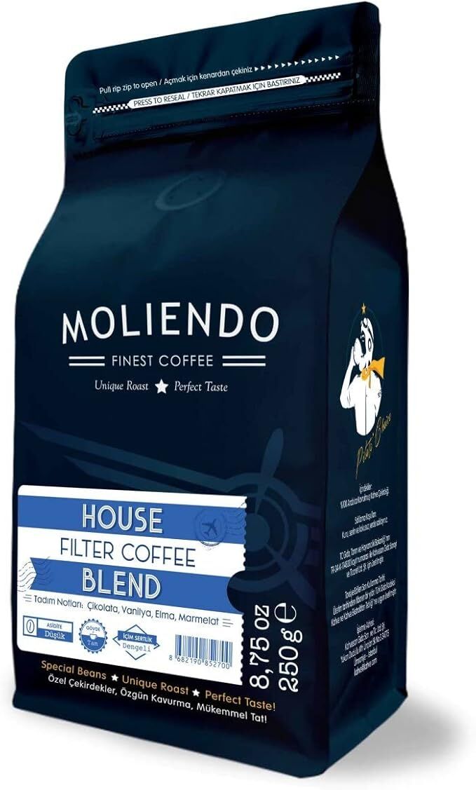 Moliendo Finest Coffee House Blend Filtre Kahve 250GR