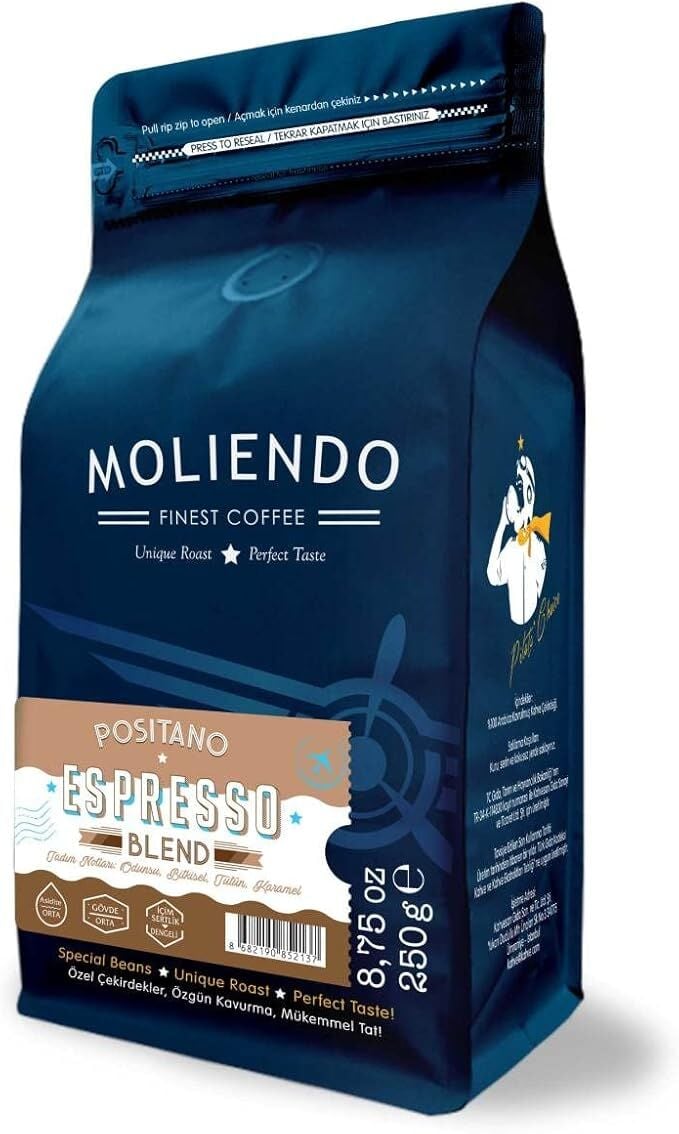 Moliendo Finest Coffee Positano Espresso Blend Kahve 250 GR