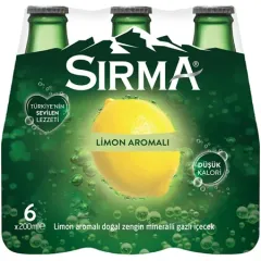 Sirma Limon Aromali Maden Suyu 200 ML x 6