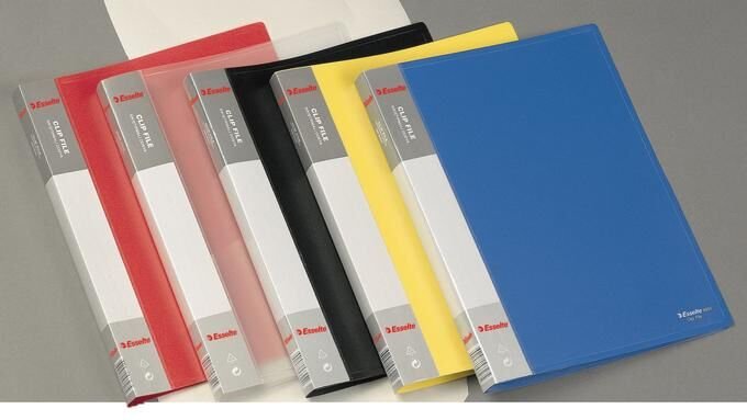 ESSELTE 6950-25 PLASTİK SIKIŞTIRMALI DOSYA KIRMIZI