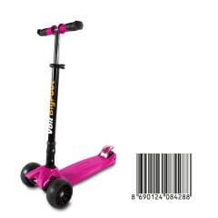 VOIT 218C/090 IŞIKLI GENİŞ 3 TEKER SCOOTER FUŞYA