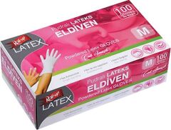 Roll-Up Pudralı Lateks Orta Boy (M) 100'lü Eldiven