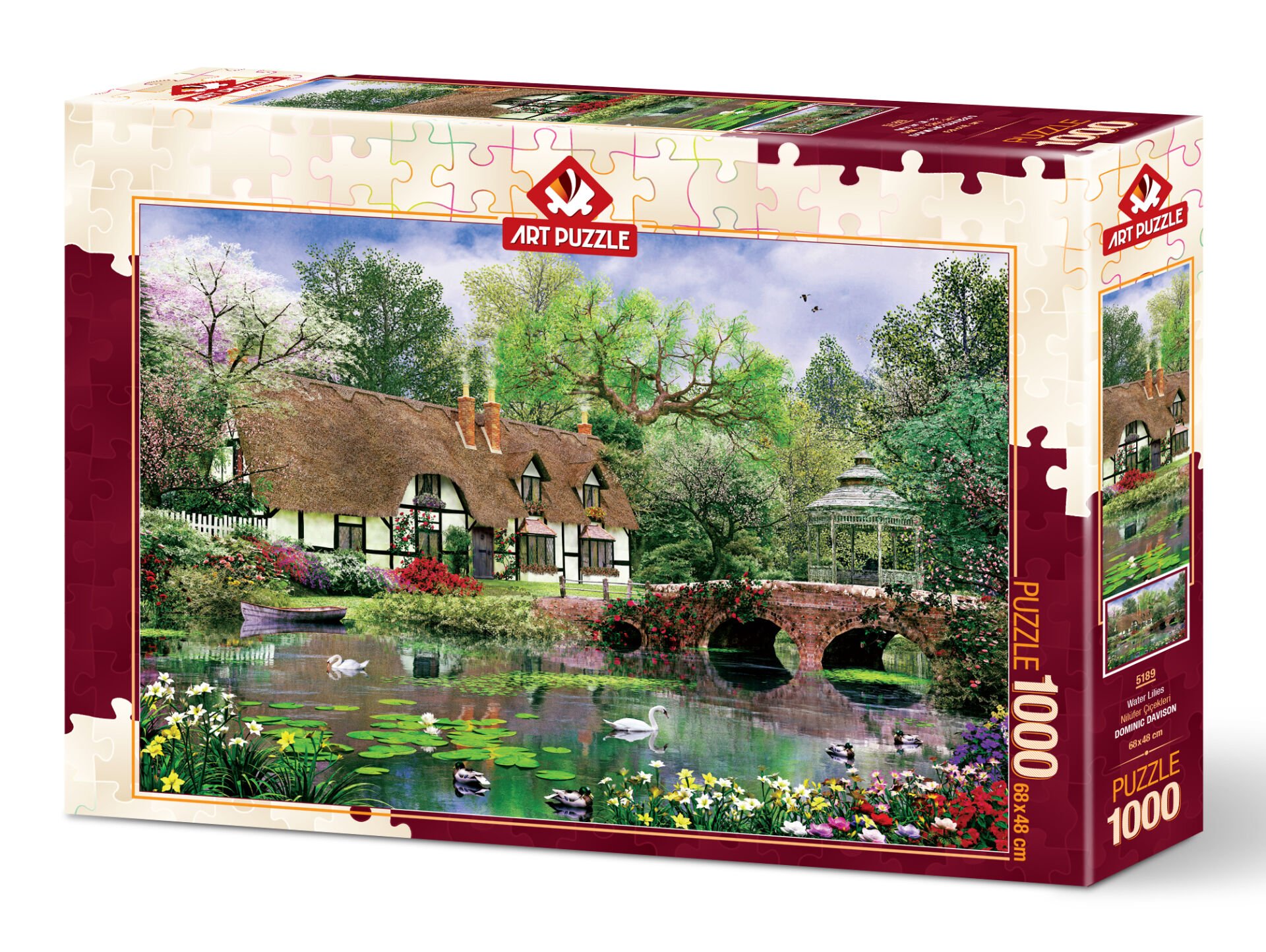 HEİDİ 5189 ART PUZZLE 1000 PARÇA NİLÜFER ÇİÇEKLERİ