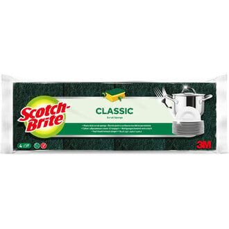 Scotch Brite Yeşil Klasik, Tırnak Koruyuculu 4'lü