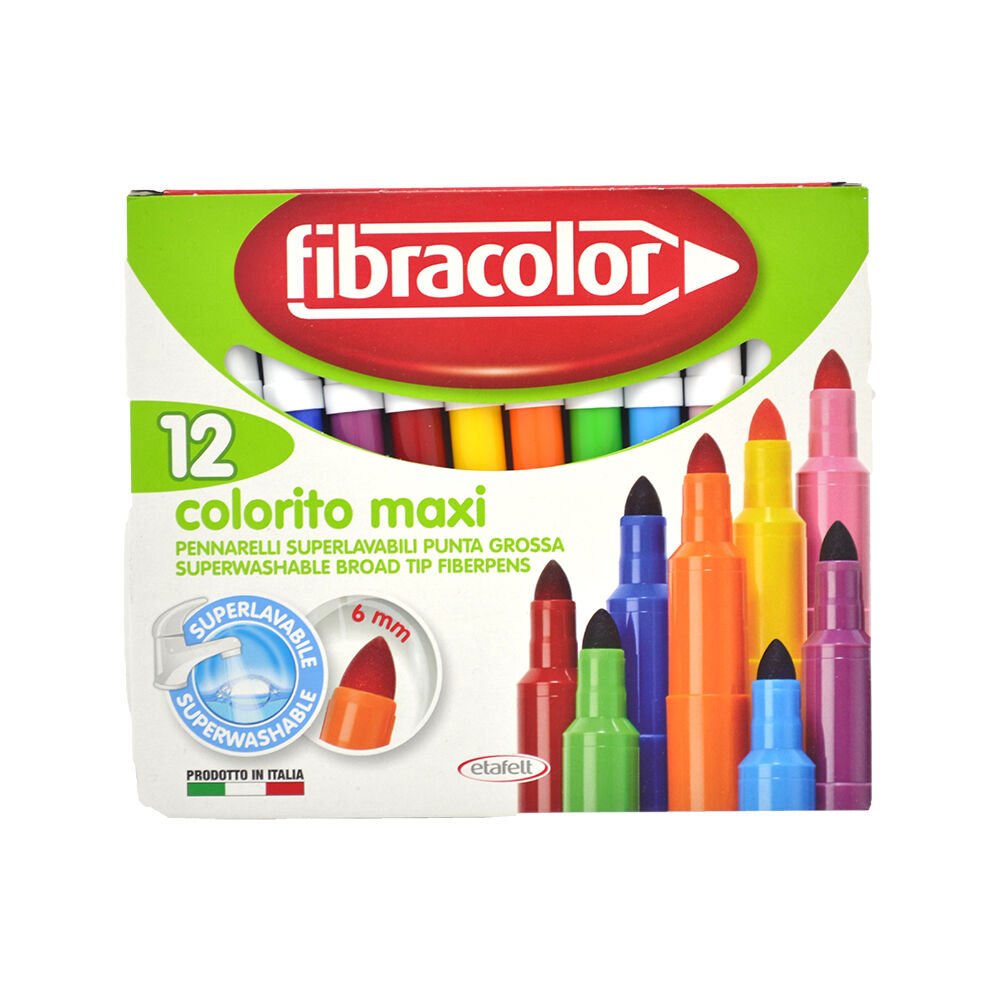 FİBRACOLOR COLORİTO MAXİ P.GROSSA 12 Lİ