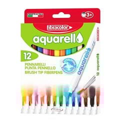 FİBRACOLOR FC-10550AQ012SE AQUARELL 12 RENK KEÇELİ KALEM