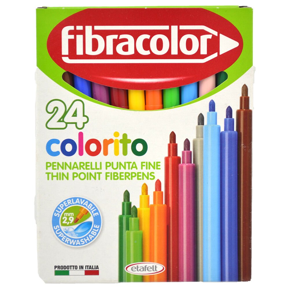 FİBRACOLOR FC10539SW024SC COLORİTO 24 RENK KEÇELİ KALEM
