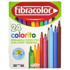 FİBRACOLOR FC10539SW024SC COLORİTO 24 RENK KEÇELİ KALEM