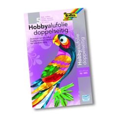 FOLİA ALÜMİYUM FOLYO 5 RENK 18,5X29,5 FO-500