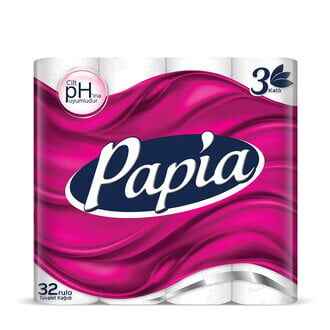 Papia 3 Katlı Tuvalet Kağıdı 32'li