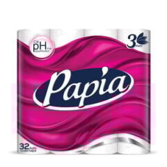 Papia 3 Katlı Tuvalet Kağıdı 32'li