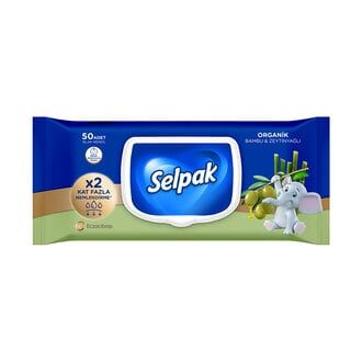 Selpak Organik Bambu & Zeytinyağlı Özlü Islak