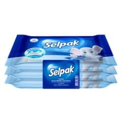 Selpak Klasik Islak Cep Mendili 3 x 15'li