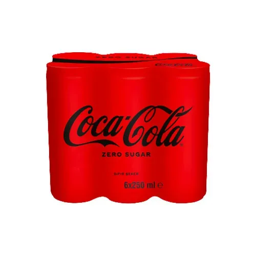 Coca-Cola Zero Sugar Kutu 6 x 250 Ml