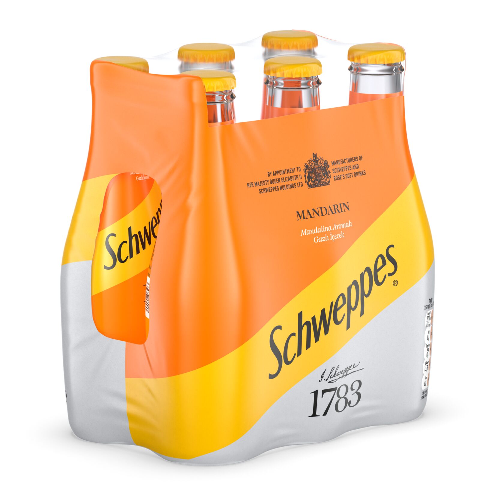 Schweppes Mandalina Cam Şişe 6 x 250 Ml