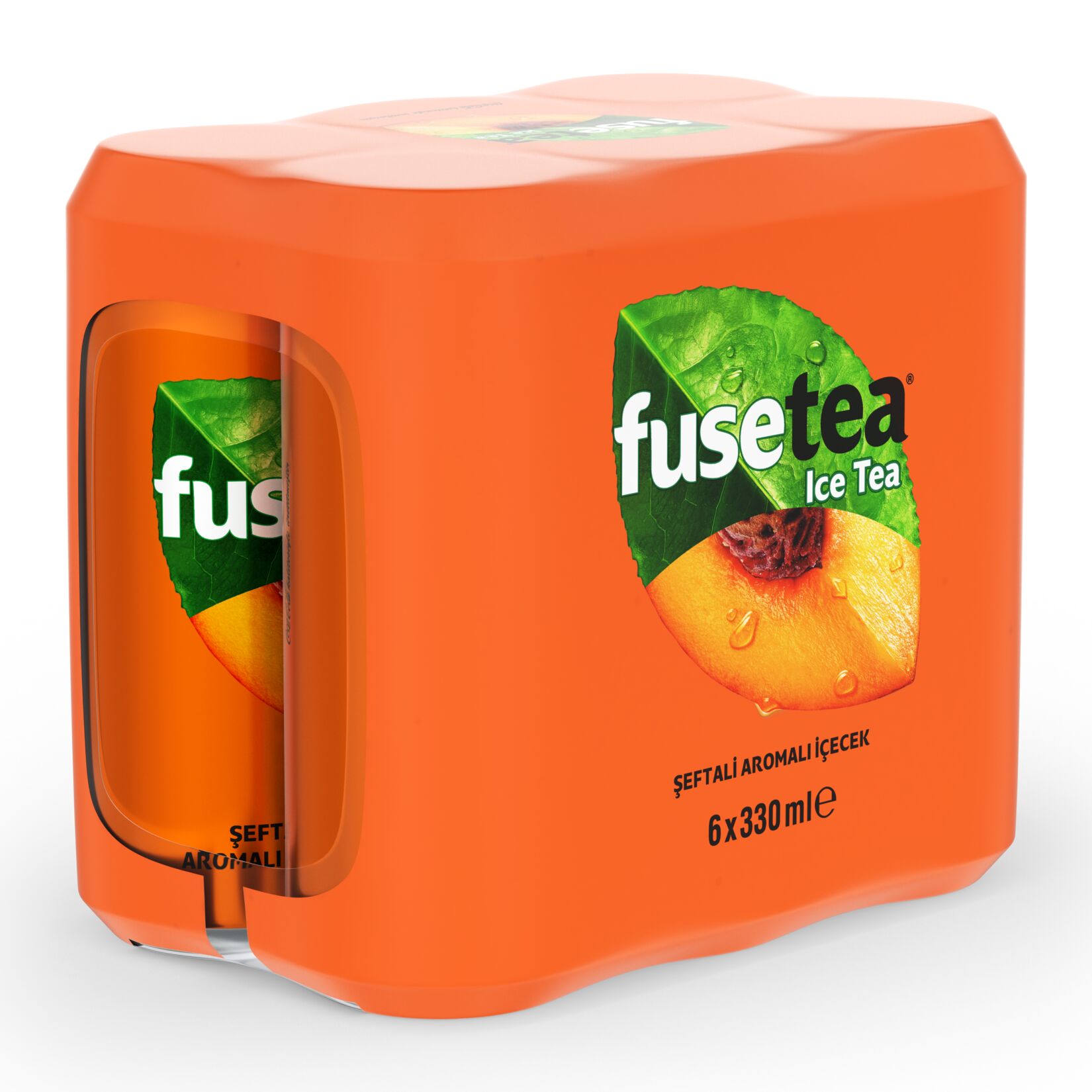 Fuse Tea Şeftali Aromalı Soğuk Çay Kutu 6x330 ML