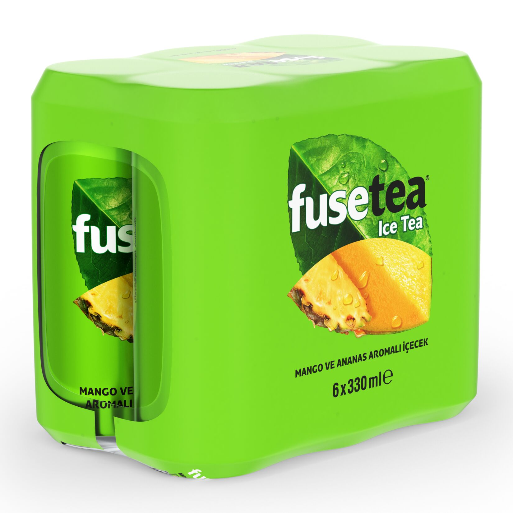 Fuse Tea Mango Ananas Aromalı Soğuk Çay Kutu 6x330 ML