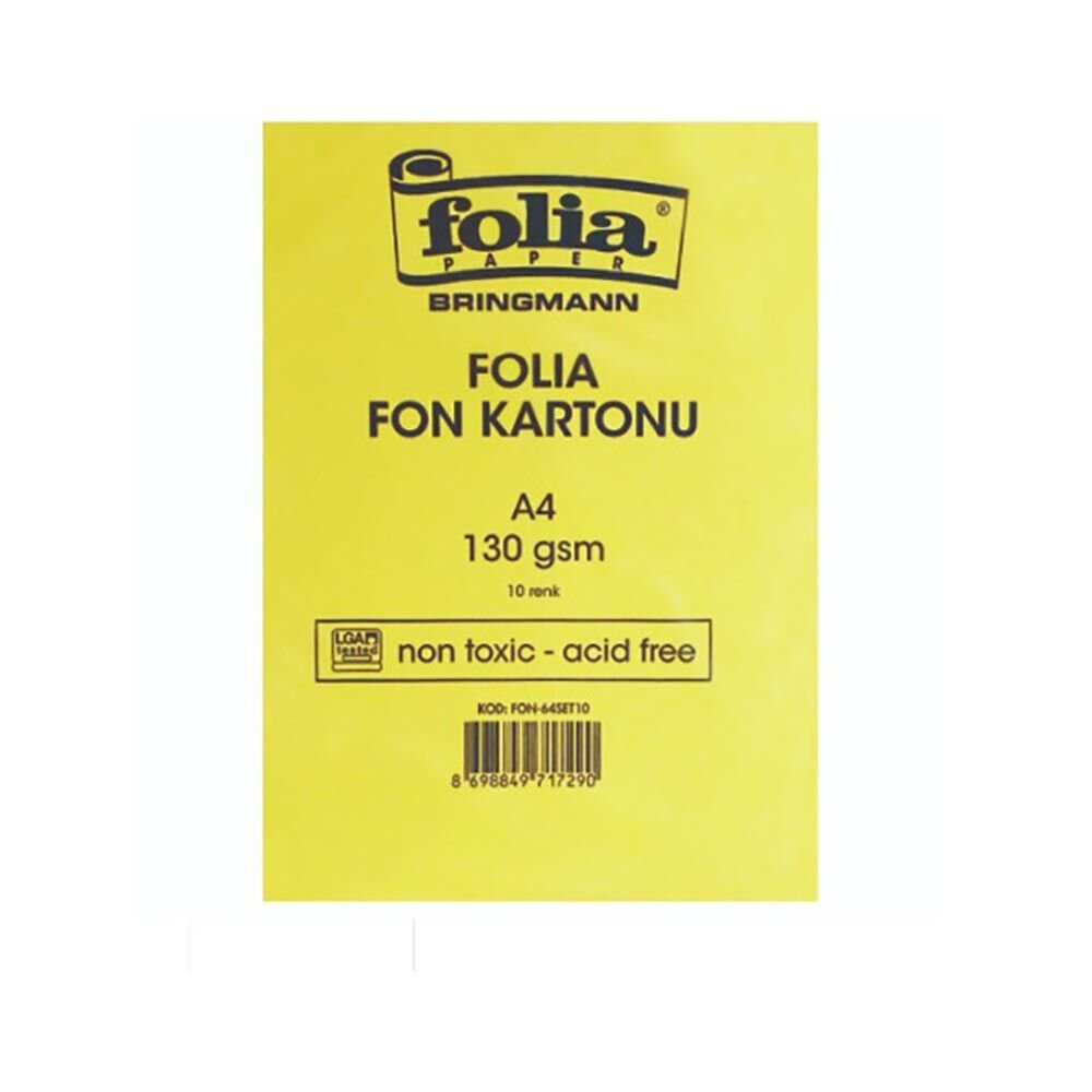 FOLİA FON KARTON 10LU A4