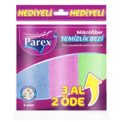 Parex Mikrofiber Temizlik Bezi 3'lü